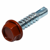 1/4-20 X 1 U/S HWH SDS ZINC PT. RED